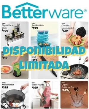 Catálogo Betterware: Productos de Disponibilidad Limitada